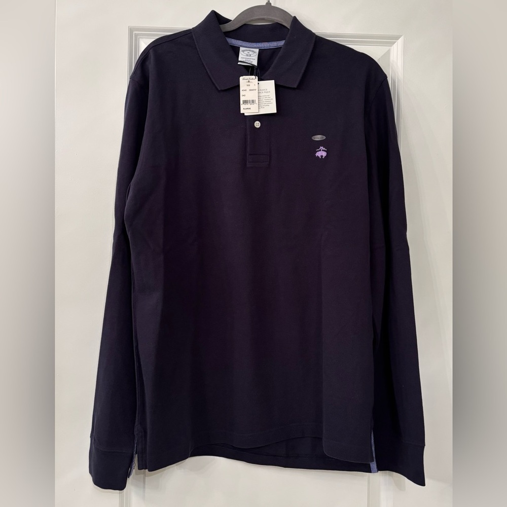 New Brooks Brothers Long Sleeve Polo Shirt XL